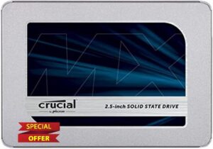Crucial MX500 1TB 3D NAND SATA 2.5 Inch Internal SSD - Up to 560MB/s - CT1000MX500SSD1 (Acronis Edition)