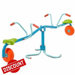 TP TOYS Spiro Spin Teeter Totter Outdoor Seesaw for 3-8 Year Old Kids