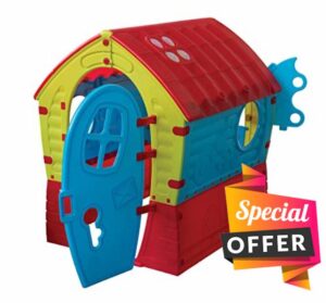 Palplay M680 Dream Playhouse | UV Resistant | Indoor and Outdoor | Garden Toys | Sunroof Windows & Peep Holes | Ideal for Kids Ages 2+
