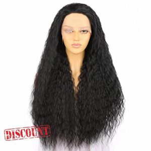 Black Human Blend Hair 13-3 Lace Front Wig