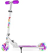 BELEEV A1 Scooter for Kids Ages 2-6, 3 Wheel Kick Scooter for Toddlers Girls Boys, Light up Wheel...
