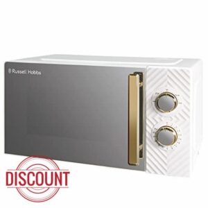 Russell Hobbs 17 Litre 700W White Solo Manual Microwave With Groove Design