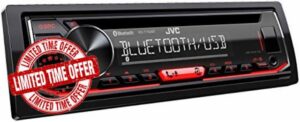 JVC KD-T702BT CD Car Radio with Bluetooth Hands-Free Kit (High Performance Tuner