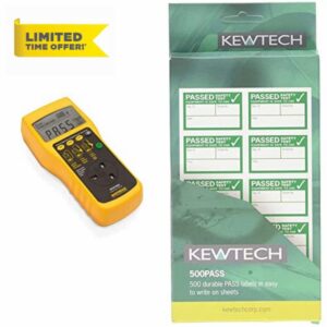 Martindale HPAT400 Pass/Fail PAT Tester & Kewtech PAT Testing Pass Labels Pack of 500 | PAT Testing Equipme