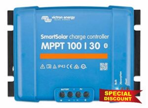 Victron Energy SmartSolar MPPT 100V 30 amp 12/24-Volt Solar Charge Controller (Bluetooth)