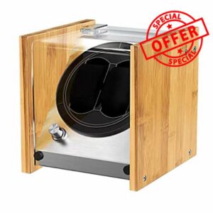 Watch Winder Box for Automatic Watches or Compatible with Couple Size Double