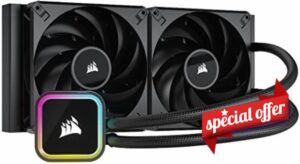 Corsair iCUE H115i RGB ELITE Liquid CPU Cooler (16 Dynamic RGB LEDs