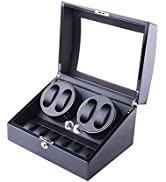 DUKWIN Watch Winder for 6/8 Automatic Watches, Lockable Watch Winders with Watch and Jewelry Stor...