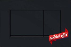 Geberit Sigma30 115.883.DW.1 Control Plate for 2 Quantity Rinsing Black Matt Black 115883DW1