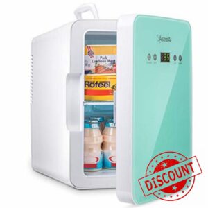 AstroAI Mini Fridge 6 Litre/8 Can Skincare Fridge for Bedroom - With Upgraded Temperature Control Panel