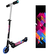 Foldable Kids Scooter, EVOLAND 2 Wheels Kick Scooter with Aluminum Alloy Frame, Folding Mechanism...