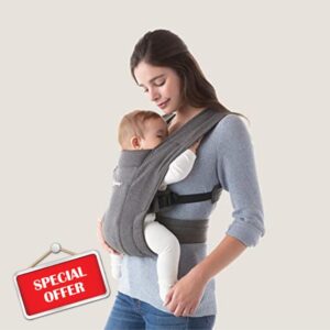 Ergobaby Embrace Cozy Newborn Baby Wrap Carrier (7-25 Pounds)