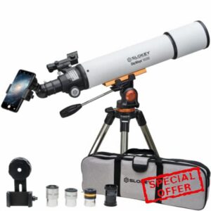 Slokey 60090 Professional Astronomical Refractor Telescope for Adults - Powerful and Portable: 24x-300x - Easy to Use - Astronomical Telescopes for Beginner Adults
