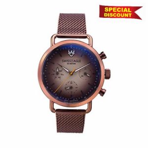 Swiss Eagle Men's Chronograph Swiss Made Movement Watch with Stainless Steel Make (SE-9169)