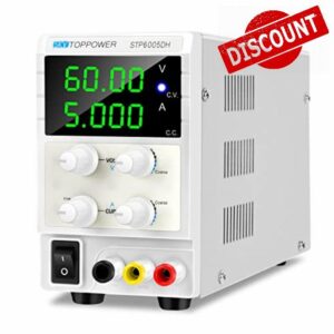 DC Power Supply Variable 0-60V/0-5A Bench Power Supply with 4-Digital High Precision Used for Lab Teaching