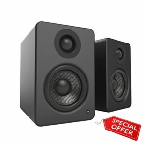 Kanto YU2MB Powered Desktop Speakers - 100 Watts - Amplifer (Matte Black)