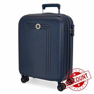 Movom Riga Blue Cabin Suitcase 40x55x20 cm Rigid ABS Combination lock 37 Litre 3 Kg 4 Double Wheels Hand Luggage