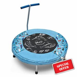 Plum® Junior Ocean Bouncer with Sounds and printed jump mat with support handle