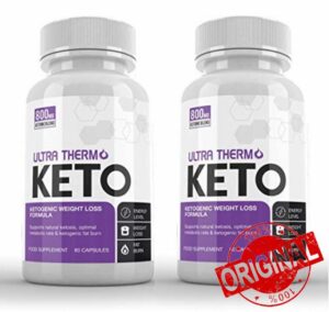 Ultra Thermo Keto (2 x 60 Capsules) KETOGENIC Weight Loss Formula - Keto Capsules for Men & Women - Burn Body Fat & Weight - Keto Diet - Raspberry Ketones Extract-SUPPLEMENT PARADISE