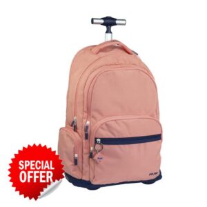 Milan Rolling Backpack 6 Zippers (25L) 1918 Series Pink MILAN 625601SNCP