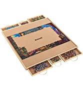 Becko US Wooden Jigsaw Puzzle 1000 pieces for Adult and Kids - Painting Eiffel Tower