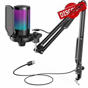 FIFINE USB Gaming Microphone Kit for PC PS5