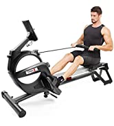 Dripex Magnetic Rowing Machine for Home Use, Super Silent Indoor Rower with 15-Level Adjustable R...