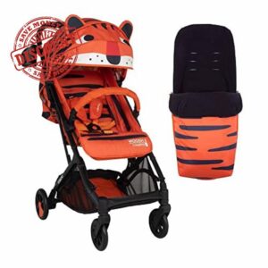 Cosatto Woosh 3 Pushchair & Footmuff – Lightweight Stroller From Birth to 25kg - One Hand Easy Fold