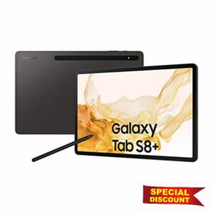 Samsung Galaxy Tab S8+ 5G 12.4 Inch 256GB Grey 3 Year Manufacturer Warranty