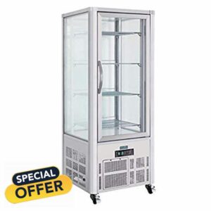 Polar Patisserie Display Cabinet 400 Litre Stainless Steel Commercial Fridge