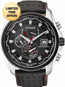 Citizen Men's Analogue Quartz Watch with Leather Strap AT9036-08E