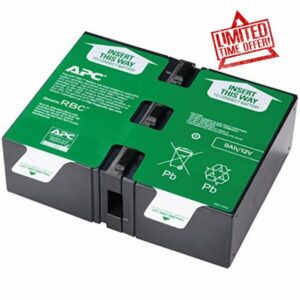 APC by Schneider Electric APCRBC124 UPS Replacement Battery Cartridge for APC - BR1200GI