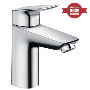 hansgrohe Logis basin mixer tap 100 with push open waste