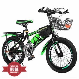 Leafik Children's Bicycles18/20/22 Inch Boys and Girls Bikes Variable Speed Mountain Kids Bike Sports Outdoor Cycling for 6-13 Years Old Kids with Water Bott and Bag