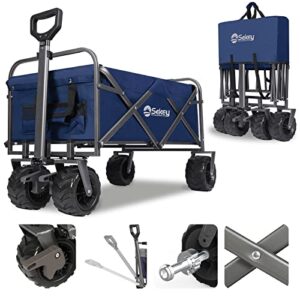 heavy duty garden wagon with large wheel