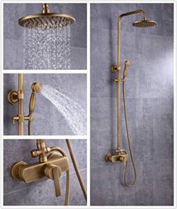 Vintage Luxury Brass Shower Faucet Set