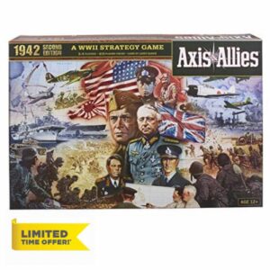 Hasbro Avalon Hill Axis & Allies 1942 Second Edition World War II Strategy Game 12+ Years 2-5 Players F3151 Multi