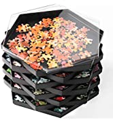 Becko US Wooden Jigsaw Puzzle Sorting Trays Jigsaw Puzzle Sorters Drawer Design Puzzle Accessory ...