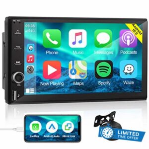 NHOPEEW {1G+16G} 7 Inch Car Stereo Compatible with Apple Carplay Android Auto