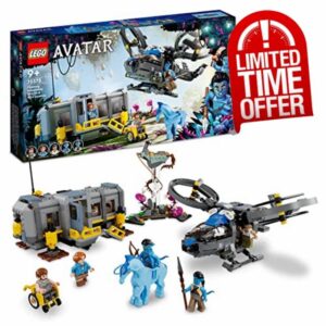 LEGO 75573 Avatar Floating Mountains: Site 26 & RDA Samson Buildable Helicopter Toy for Kids with Direhorse Animal Figure and 5 Minifigures