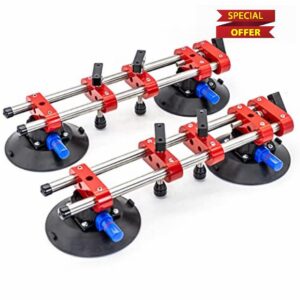 2PCS 6 inch Seamless Seam Setter With Vacuum Suction Cups For Seam Joining Leveling