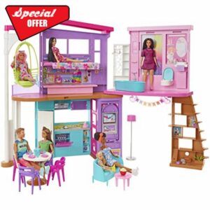 Barbie Vacation House (42 in) Dollhouse Playset with 2 Levels