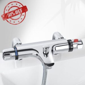 Solepearl Chrome Thermostatic Bath Shower Mixer