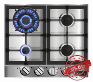 KG 6357 Turbo | Avantgarde Pro 58cm Gas Hob (Stainless Steel)