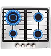 NOXTON 4 Zone Induction Hob with Boost, Built-in Black Glass Panel Electric Hobs with Timer and C...