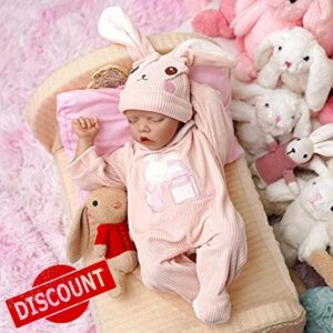 JIZHI Reborn dolls - 17 Inches Handmade Realistic Baby Dolls Soft Cloth Body