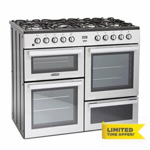 Montpellier MDF100S 100cm Dual Fuel Range Cooker - Silve