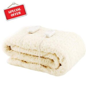 Monogram by Beurer Komfort Heated Mattress Cover - Dual Control | Fully fitted with deep elasticated skirt | Machine washable | 6 temperature settings | Extra soft & breathable | Super King 180x200cm