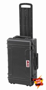 Max MAX520STR IP67 Rated Waterproof Durable Watertight Equipment Photography with Hard Carry Plastic Case and Flight Case Tool Box