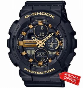 Casio Unisex-Adults Analogue-Digital Quartz Watch with Plastic Strap GMA-S140M-1AER